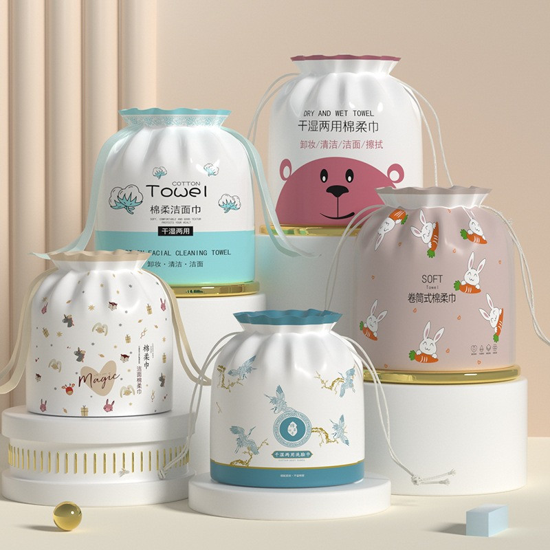 Home Textiles Face Towel - 1 Roll Pack 20x20cm Disposable Face