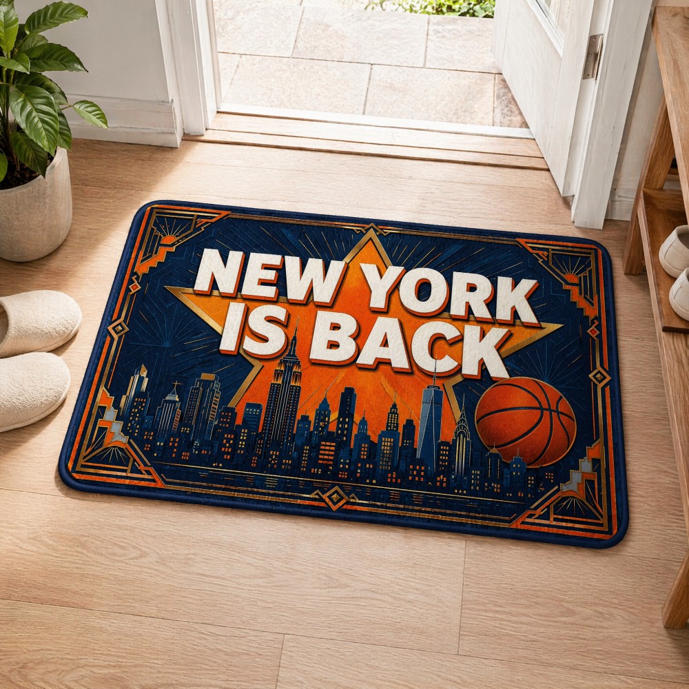 Home Textiles New York - New York Basketball Doormat NYC Skyline