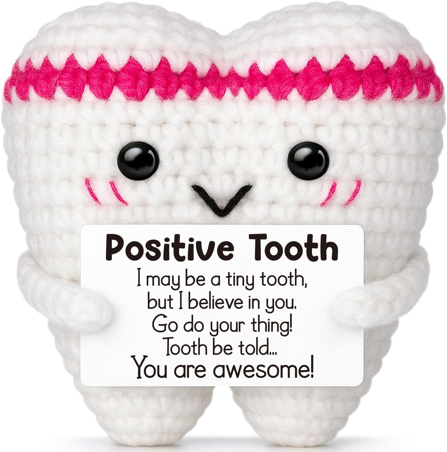 Home Textiles Europe - Funny Crochet Positive Energy Tooth Doll