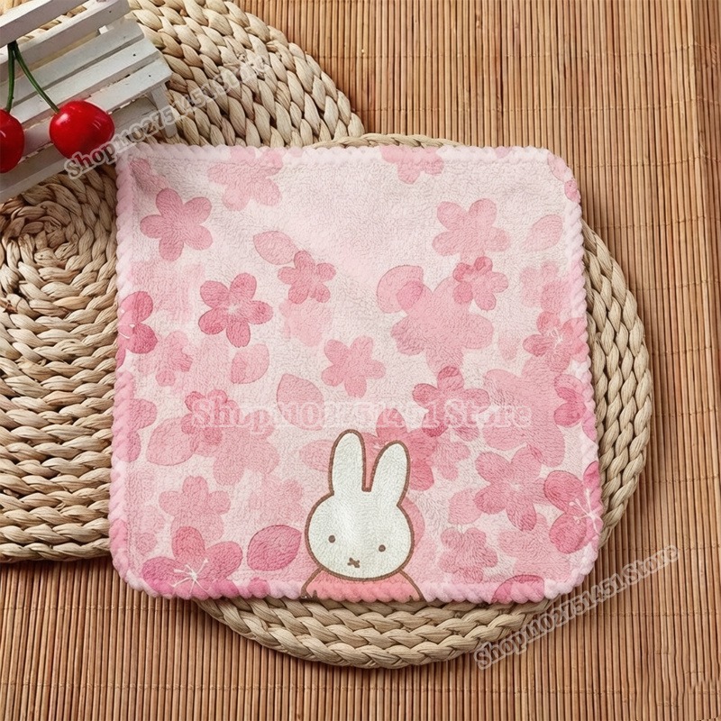 Home Textiles Face Towel - Cute Miffys Printed Square Towel Suit