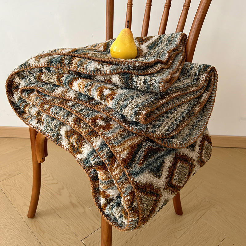 Home Textiles Europe - High-End Bohemian Soft Plush Blanket Multifunctional