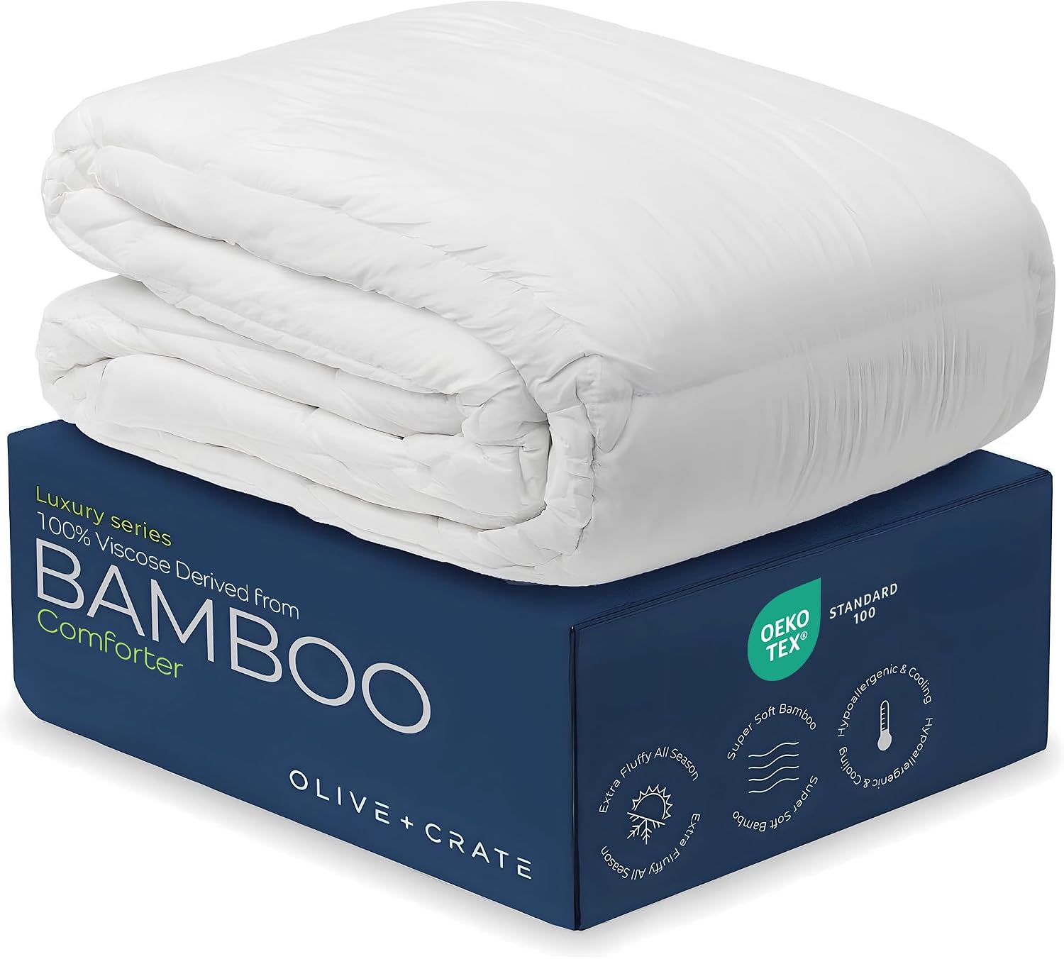 Duvet Insert White - Cooling King Comforter - Hypoallergenic Lightweight