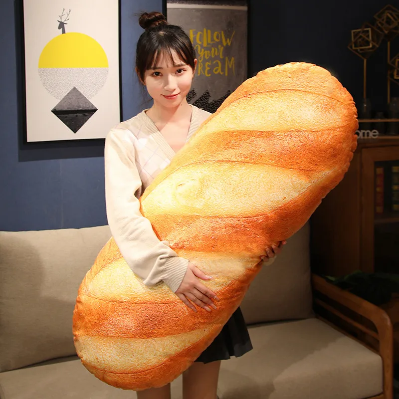 Bolster Pillow Long - Giant Bread Plush Long Pillow Toy