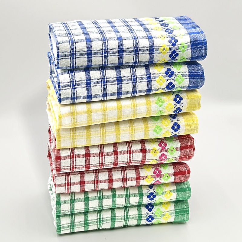 Home Textiles Plaid - 4/6/8/10/12 Pieces, 40Cm*69Cm, Multi-Colored Plaid Cotton