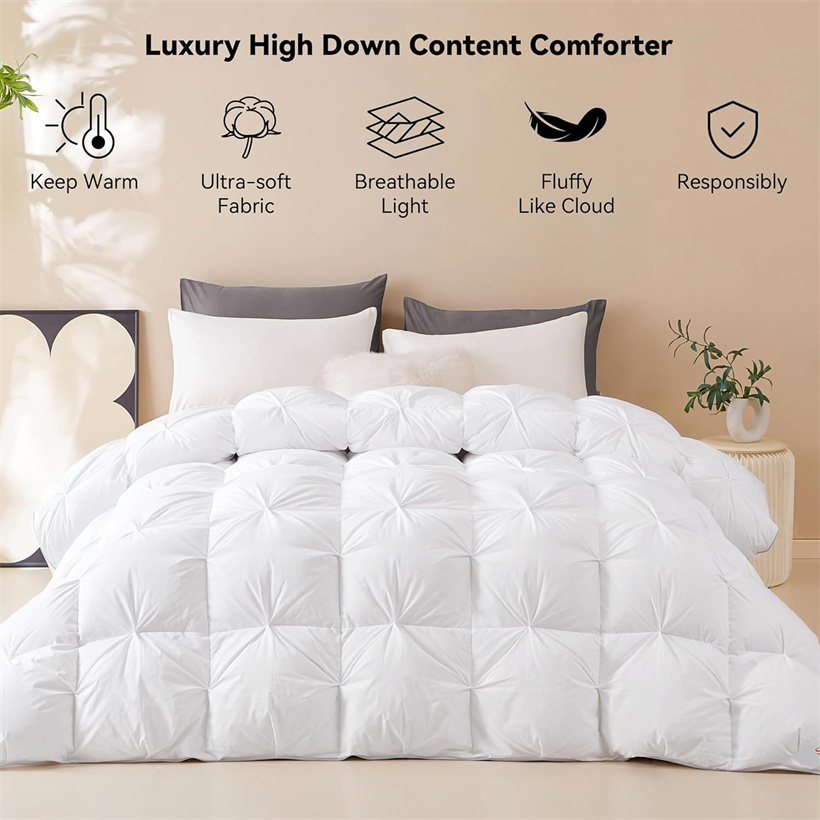 Duvet Insert White - High End White Goose Dwon Comforter