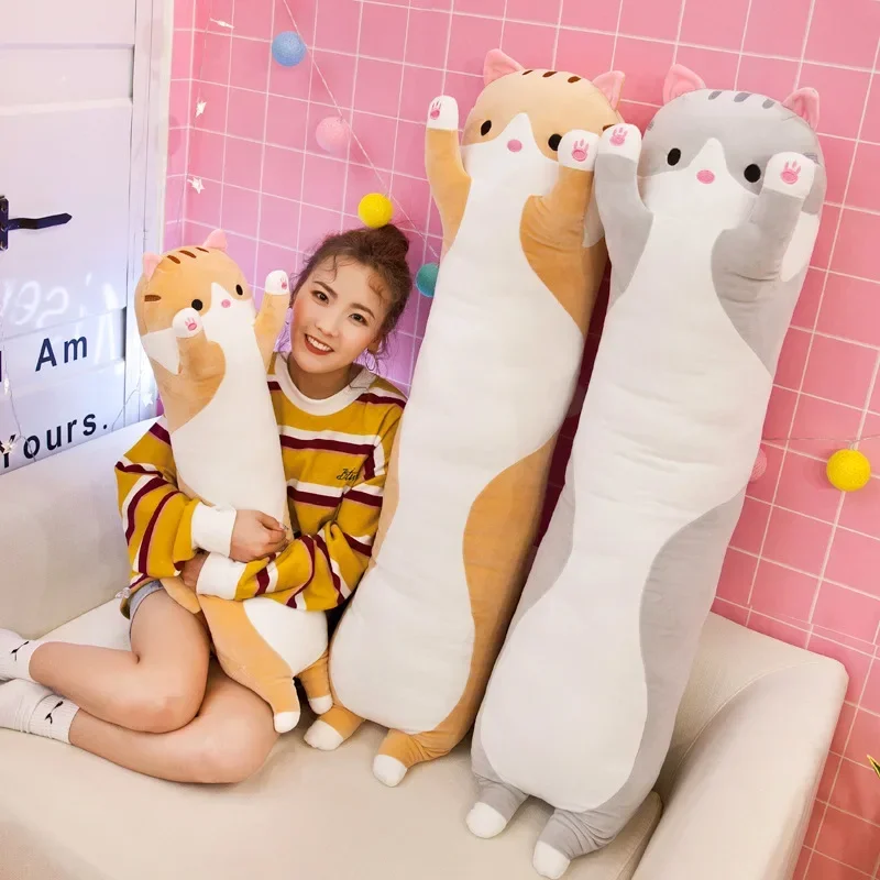 19.5in Cute 50cm Cat Plush Toy - Bolster Pillow Long review and price