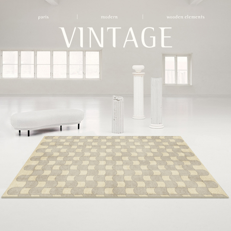 French Retro Rugs for Bedroom  - Home Textiles Plaid review and price