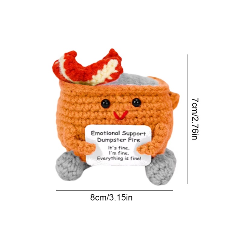Handmade Crochet Dumpster Fire - Home And Textiles Today review and price