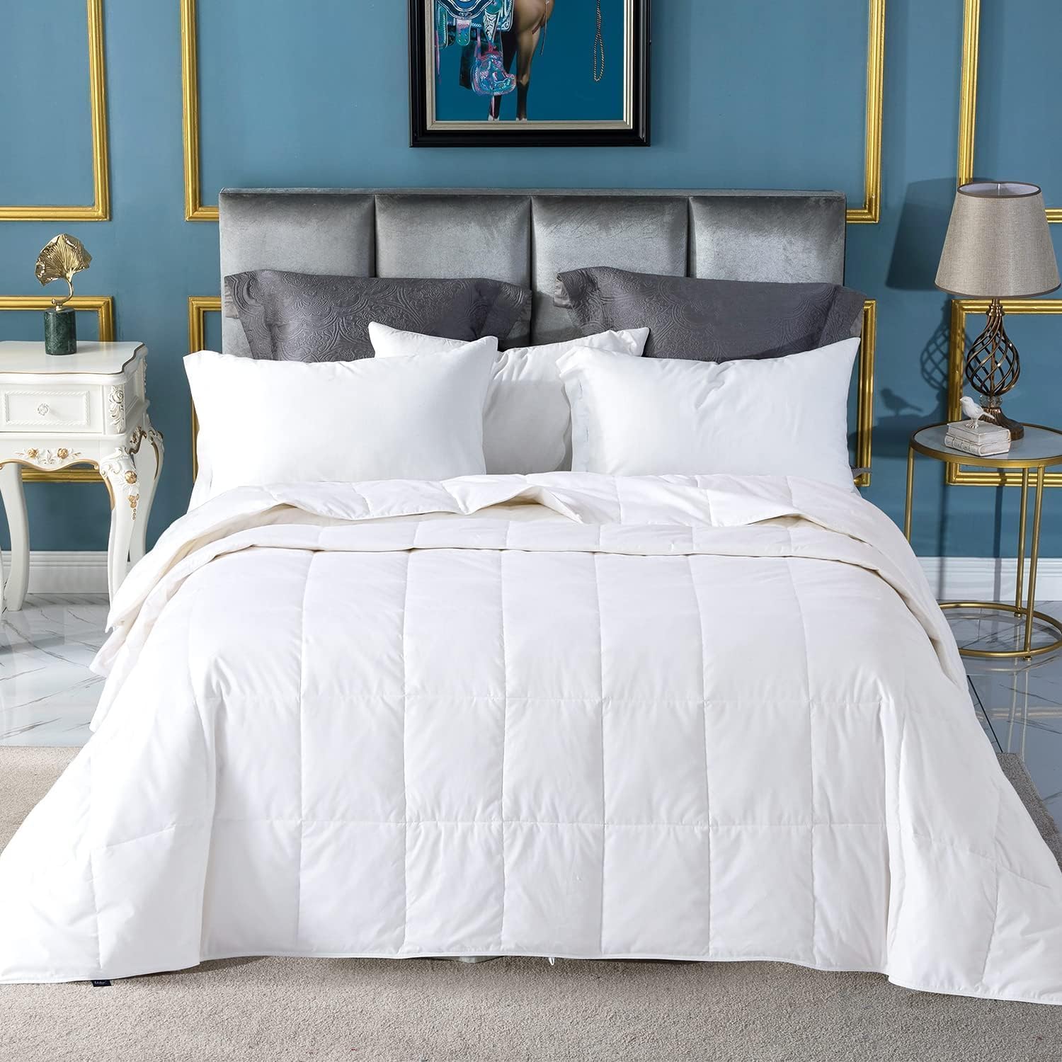 Ultra-Light Down Comforter Kin - Duvet Insert White review and price