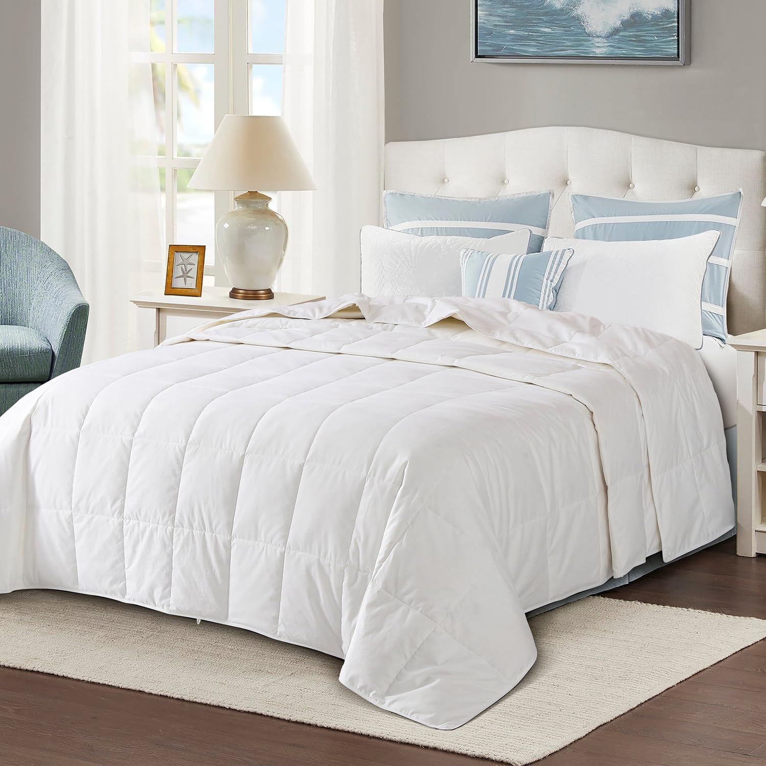 Ultra-Light Down Comforter Kin - Duvet Insert White review and price