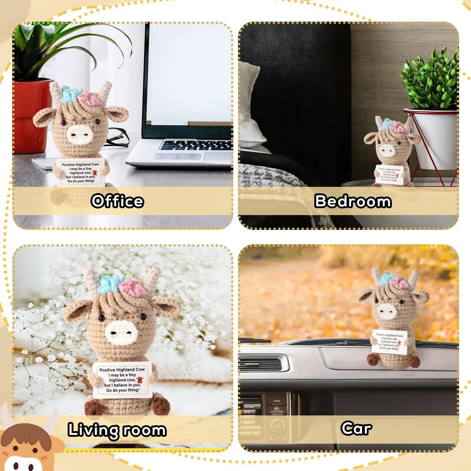 Crochet Emotional Cow Doll Dec - Home Textiles Europe review and price