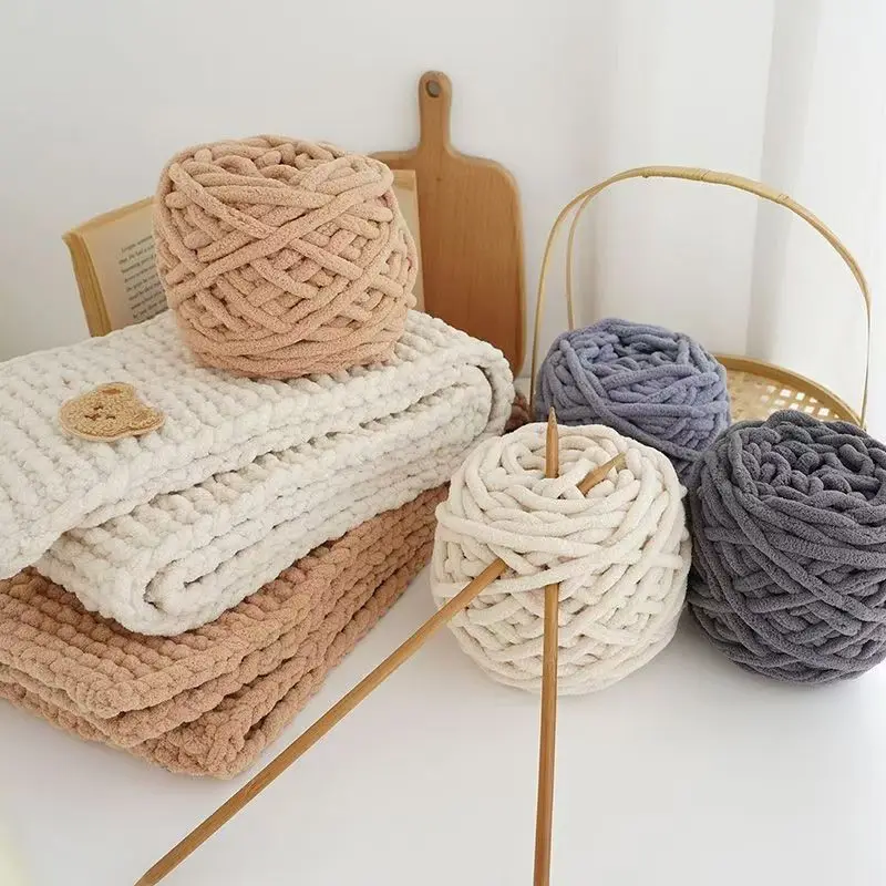 3PCS 300g Chenille Knitting Ya - Wool Blanket Herringbone review and price