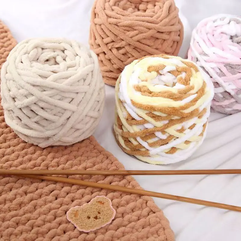 3PCS 300g Chenille Knitting Ya - Wool Blanket Herringbone review and price