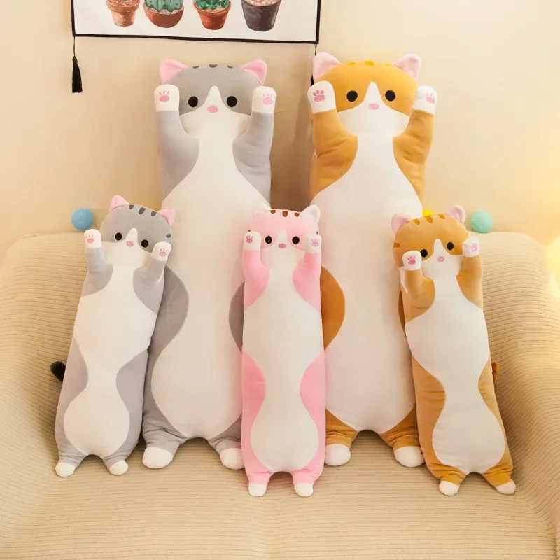 19.5in Cute 50cm Cat Plush Toy - Bolster Pillow Long review and price