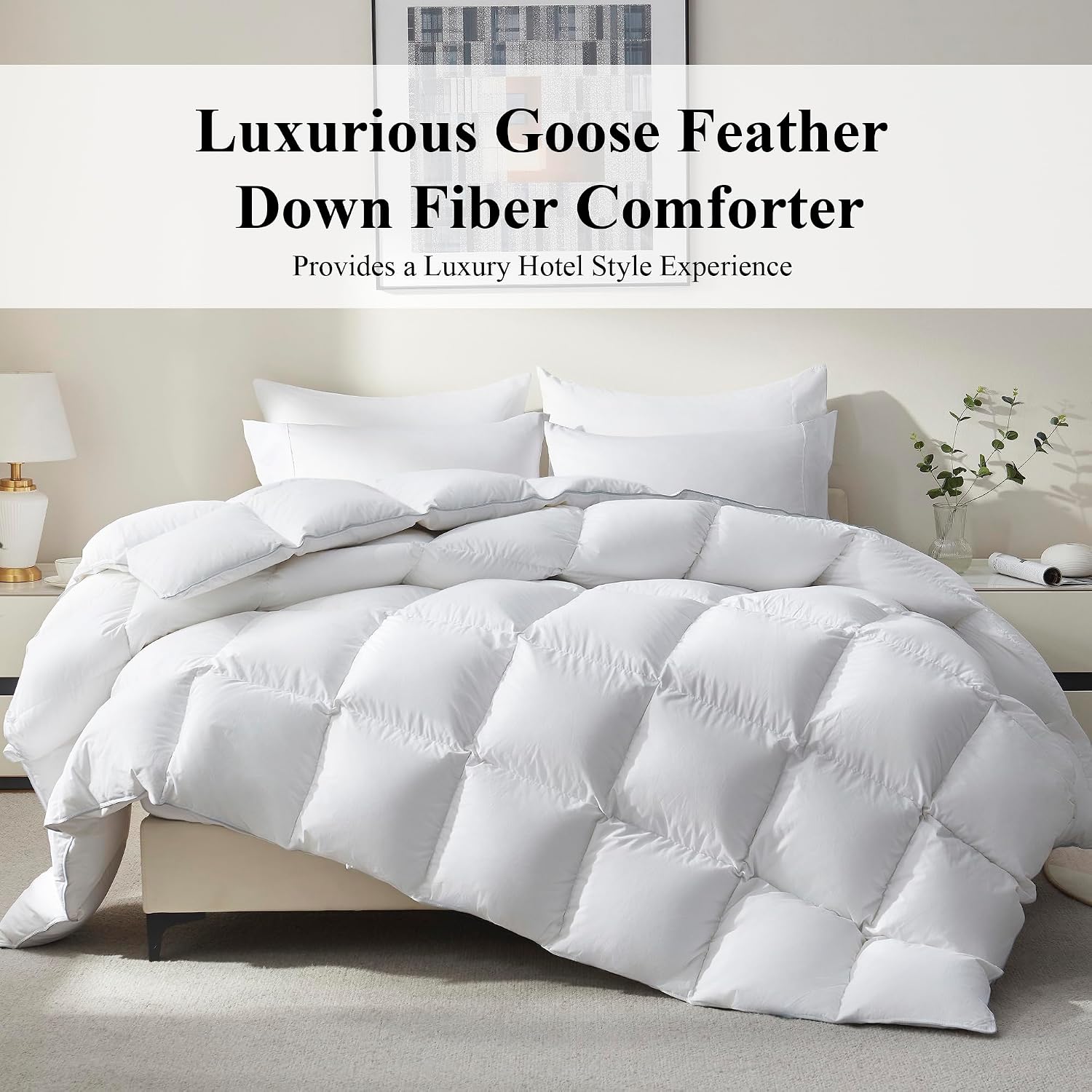 All-Season White Fluffy Duvet  - Duvet Insert White review and price