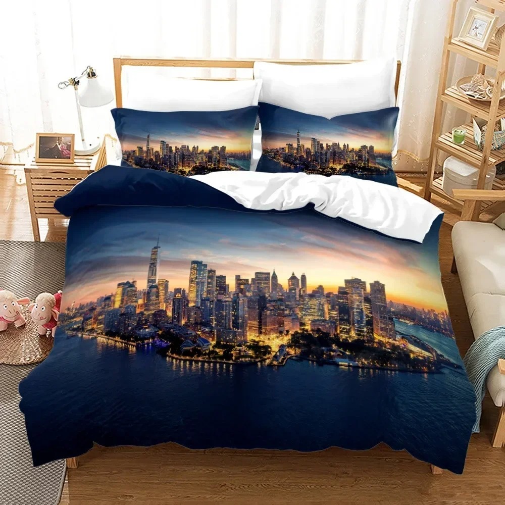 3D Print New York City Night V - Home Textiles New York review and price
