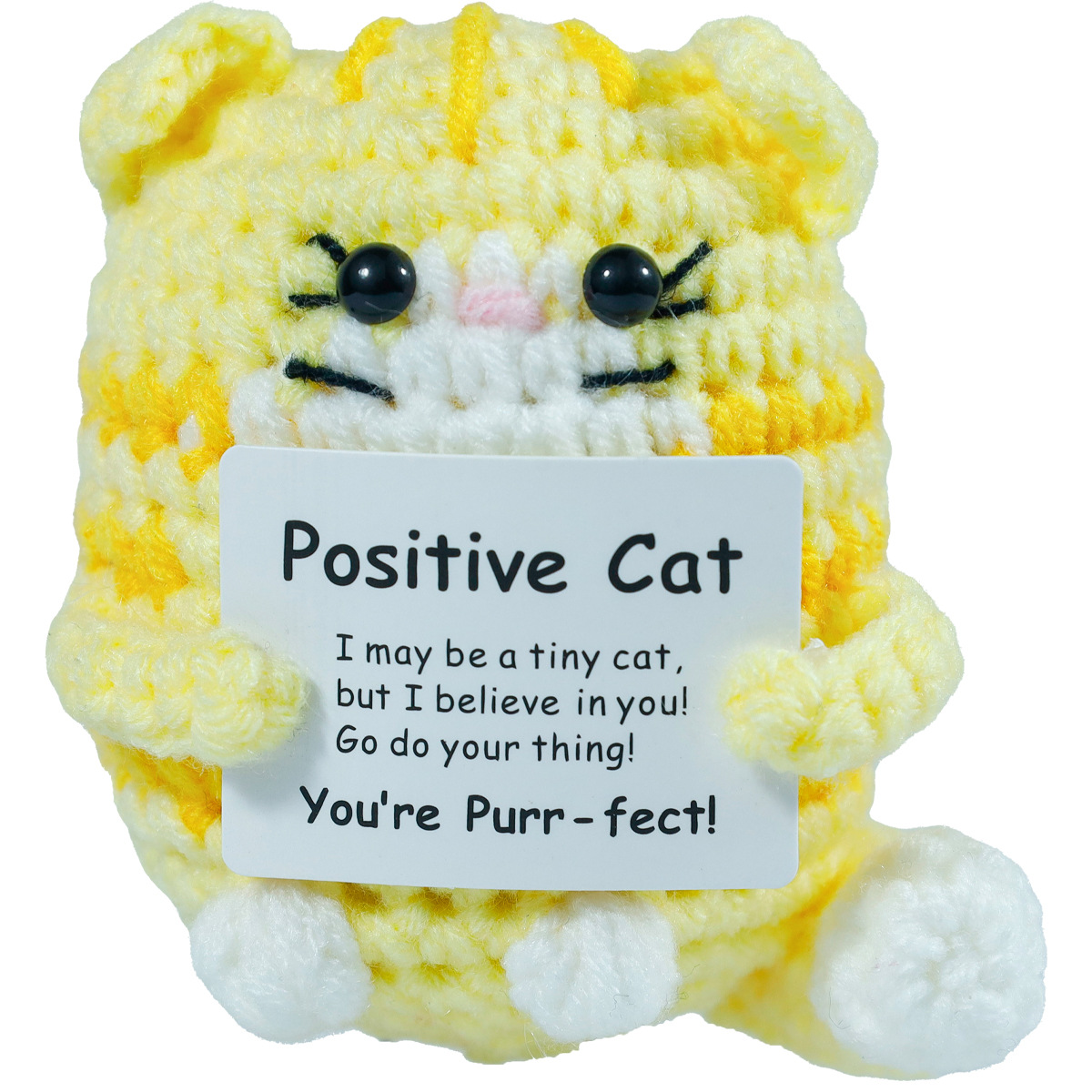 Funny Crochet Positive Cat Dol - Home Textiles Europe review and price