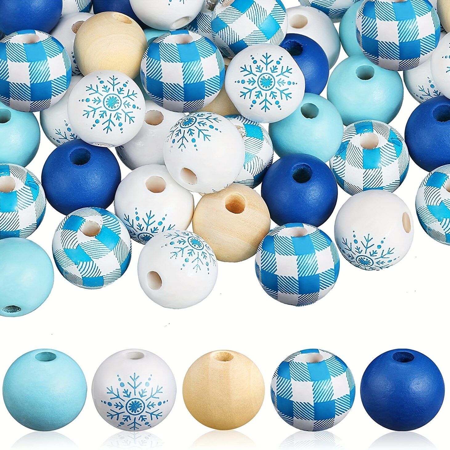 50pcs 16mm Snowflake Pattern W - Home Textiles Plaid review and price