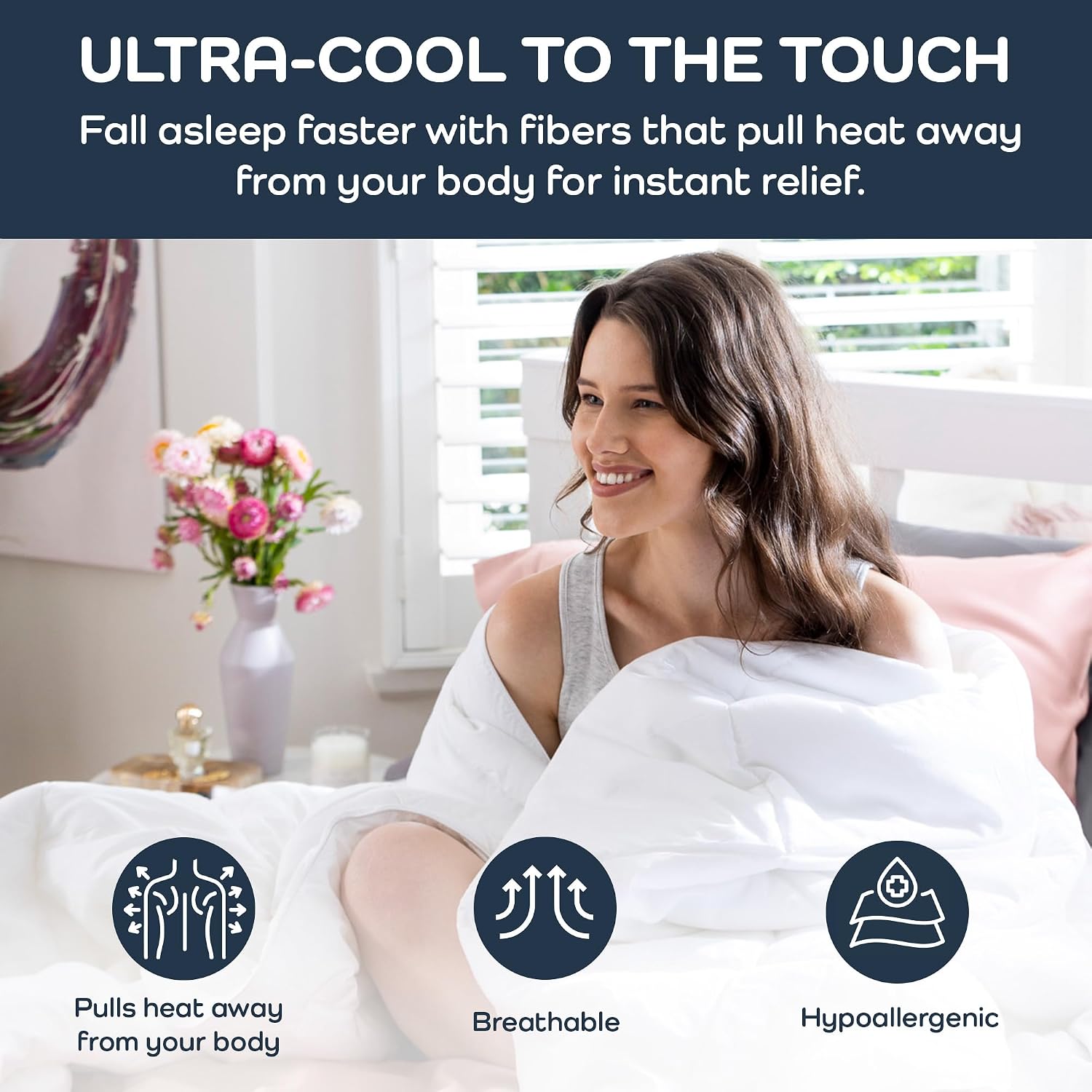 Cooling King Comforter - Hypoa - Duvet Insert White review and price