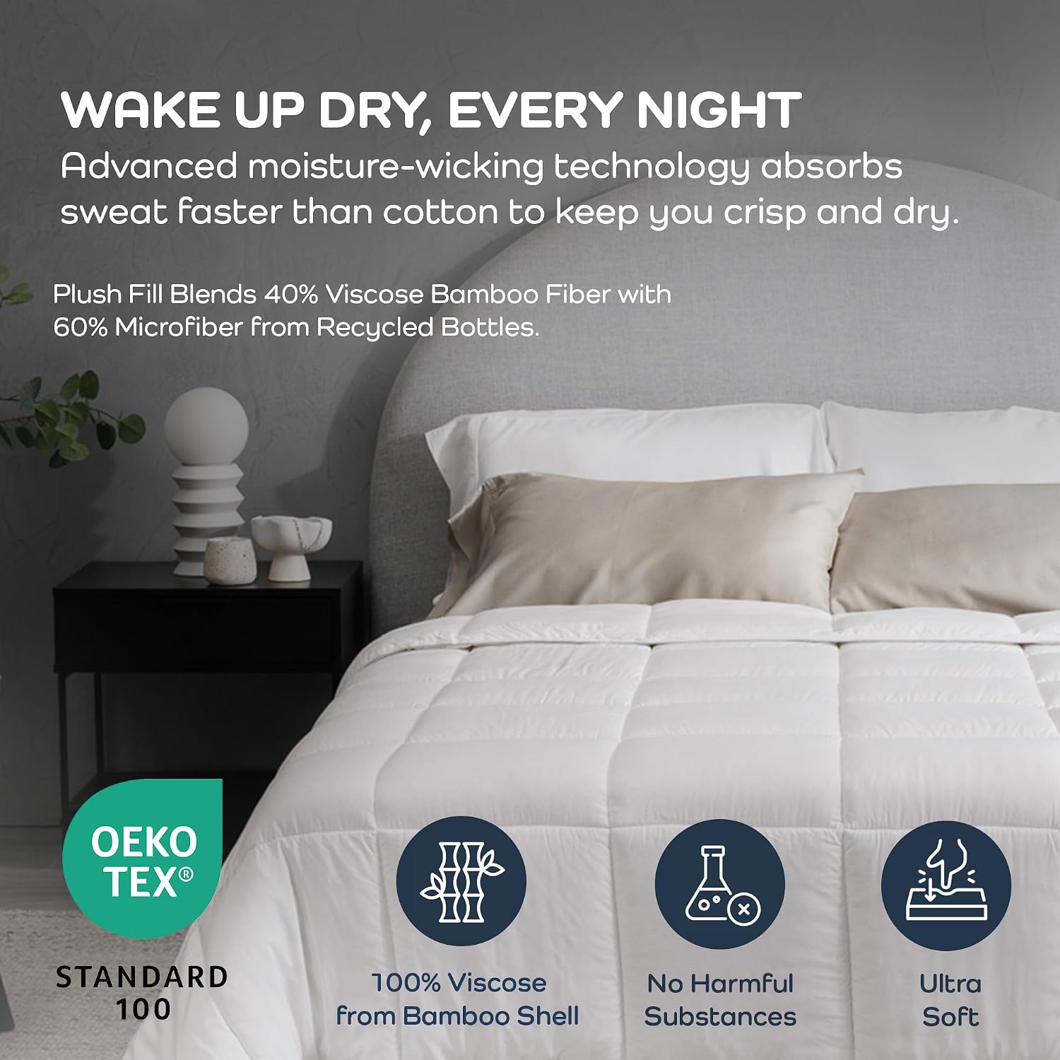 Cooling King Comforter - Hypoa - Duvet Insert White review and price
