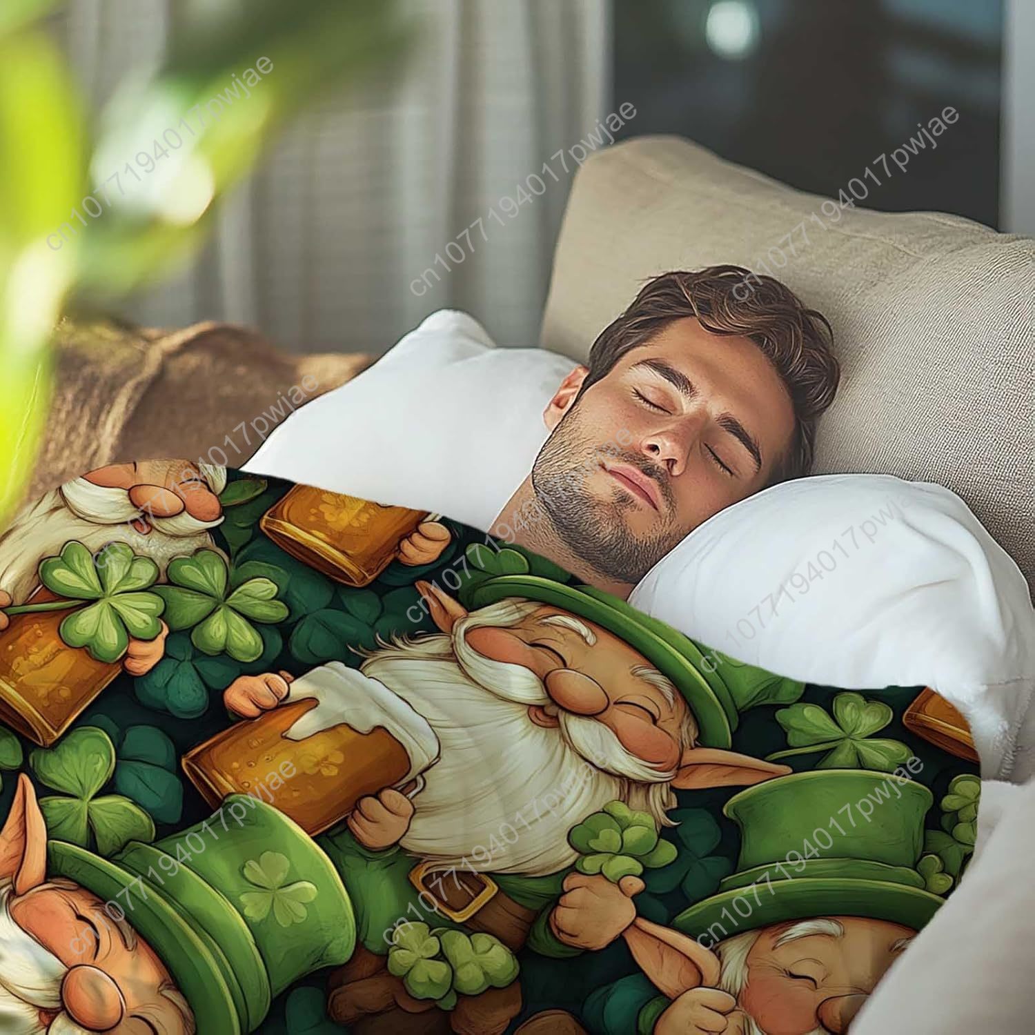 St. Patrick’s Day Gnome Throw  - Home And Textiles Today review and price