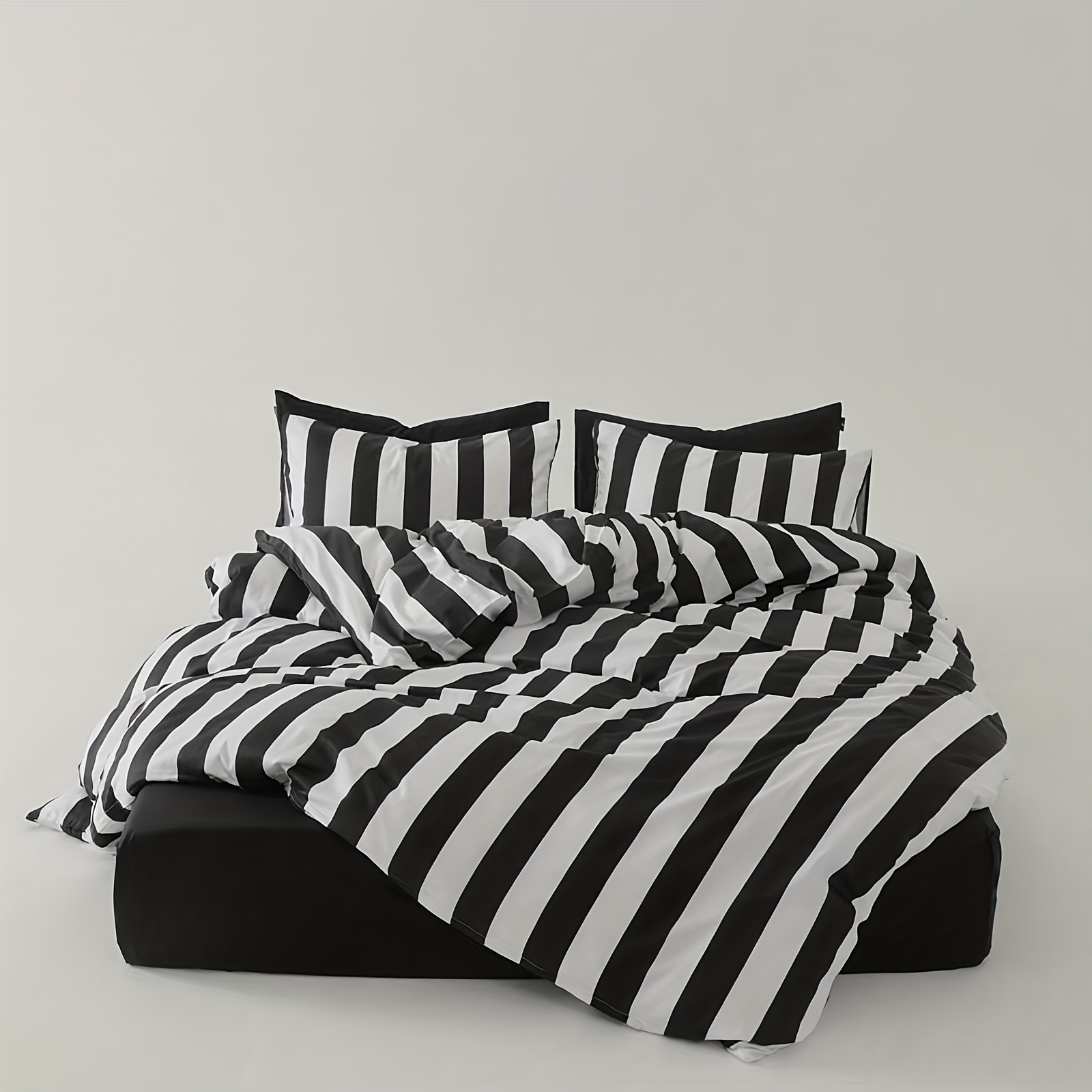 Black and White Striped Minima - Duvet Insert White review and price