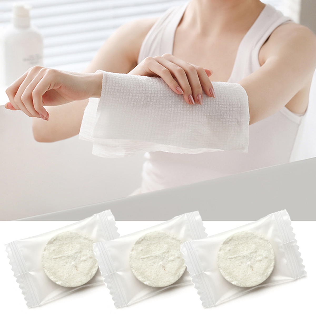 100Pcs Portable Compressed Tow - Home Textiles Face Towel review and price