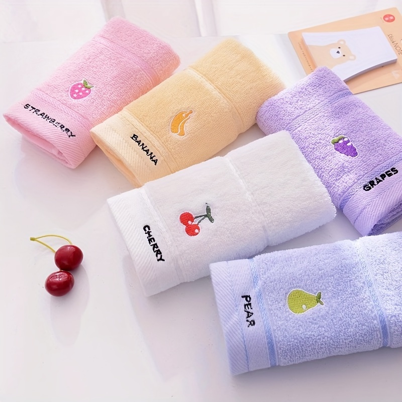 3 Random Color Fruit-Patterned - Home Textiles Face Towel review and price