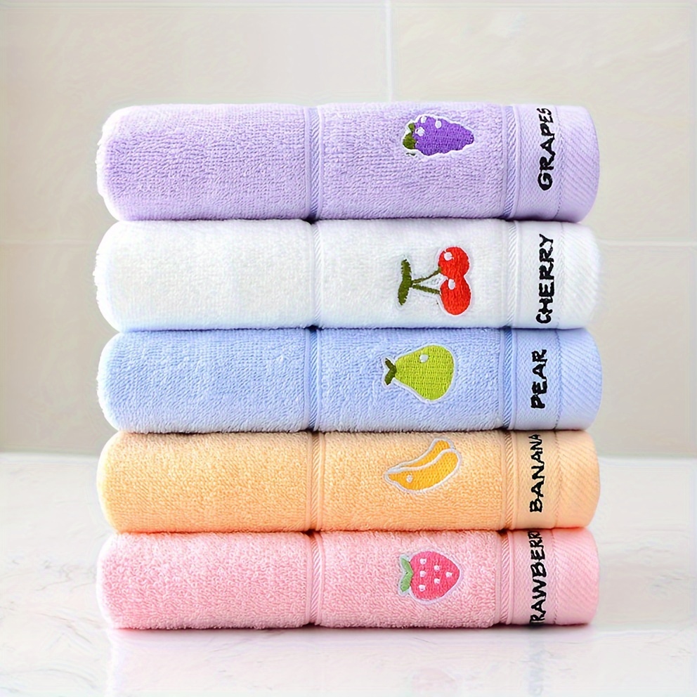 3 Random Color Fruit-Patterned - Home Textiles Face Towel review and price