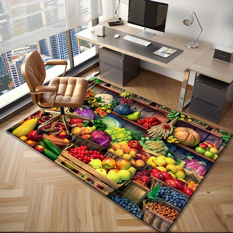 Vibrant Fruit Market Rug for K - Home Textiles Market review and price