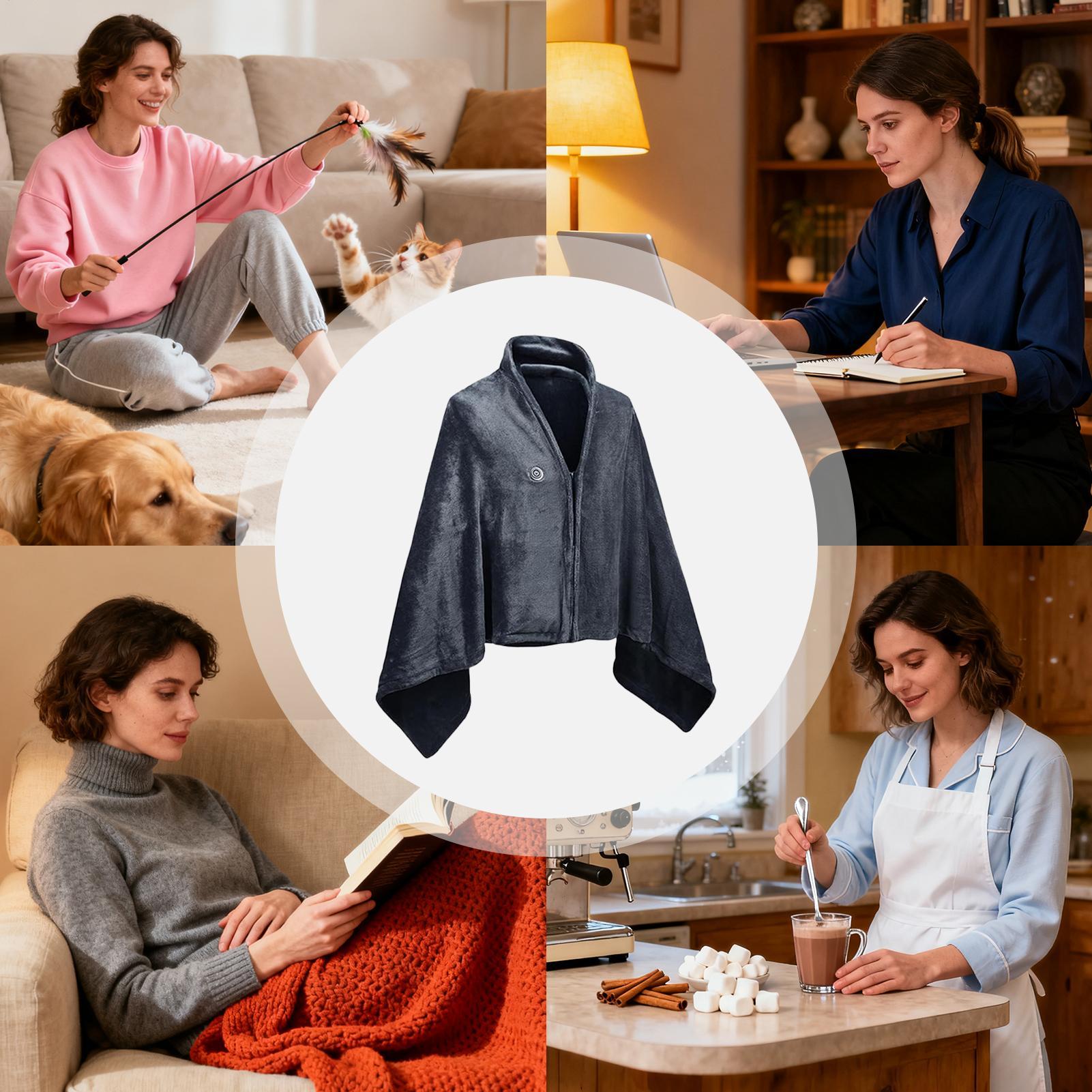 Portable Heated Shawl Wearable - Electric Blanket Heated review and price