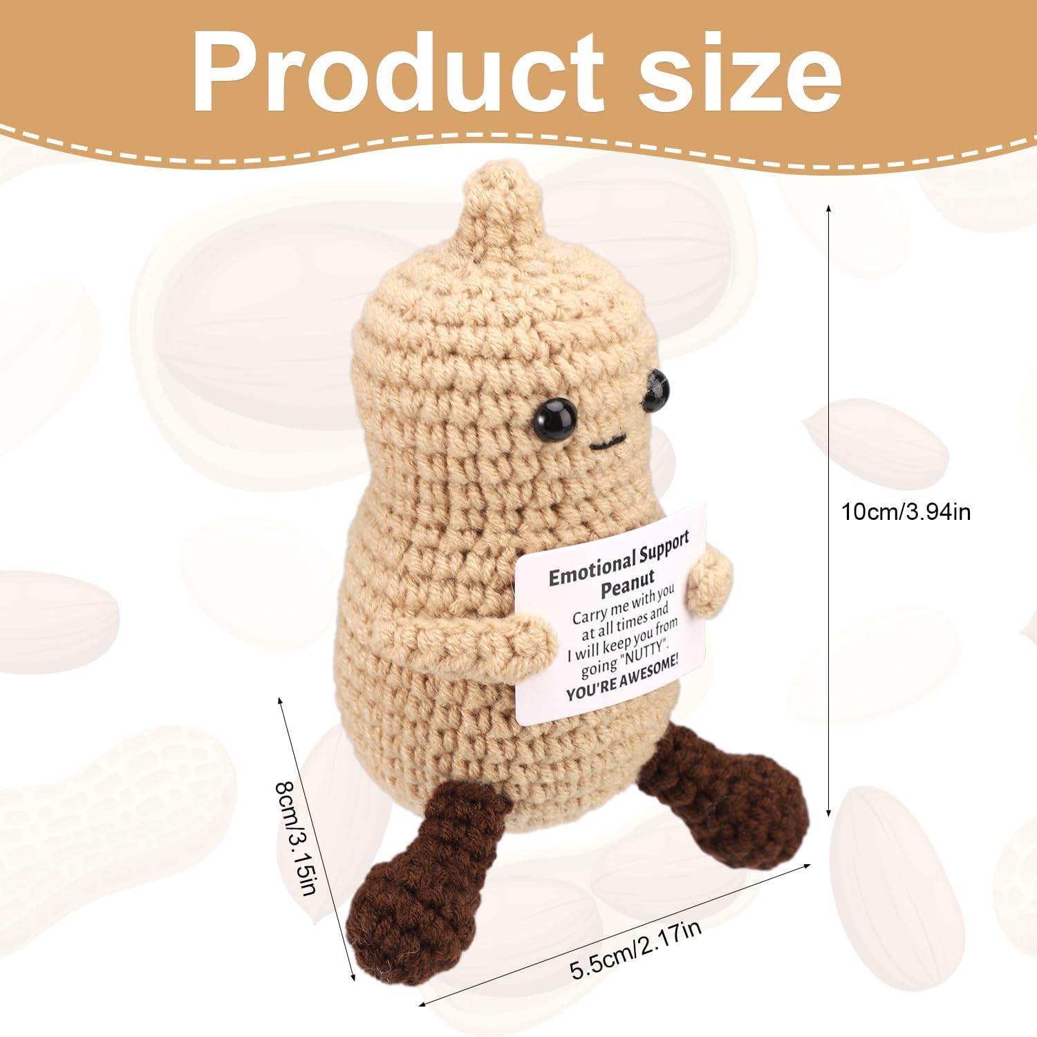 Funny Crochet Peanut Handmade  - Home Textiles Europe review and price