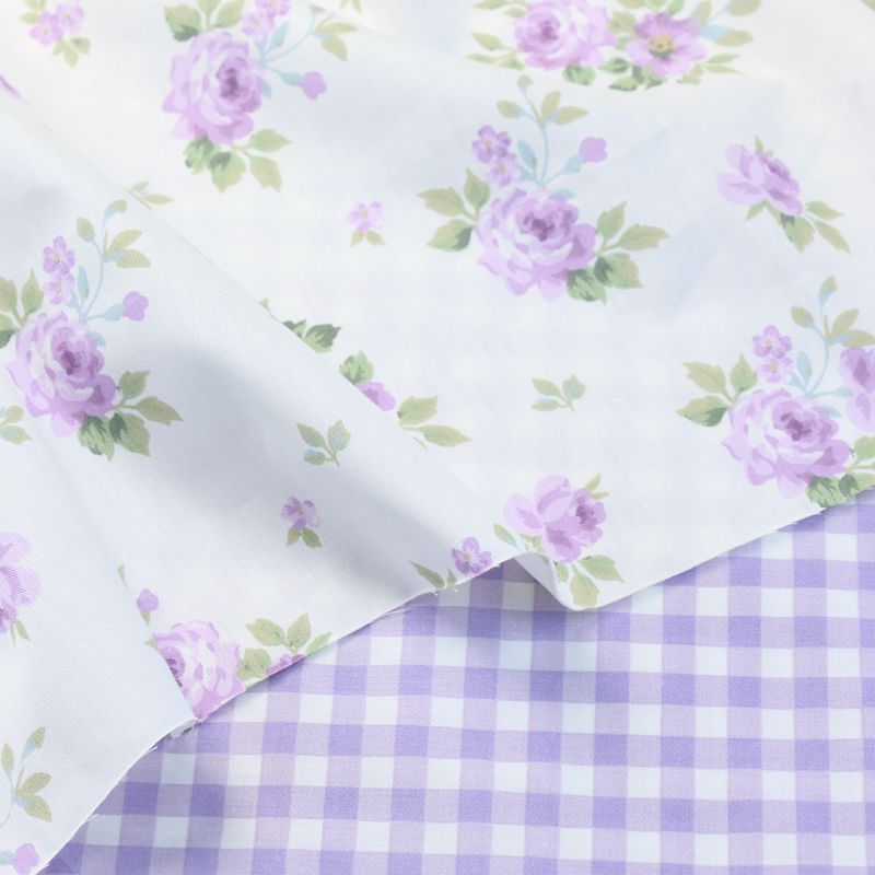 235x50cm Pastoral Pink Purple  - Home Textiles Plaid review and price