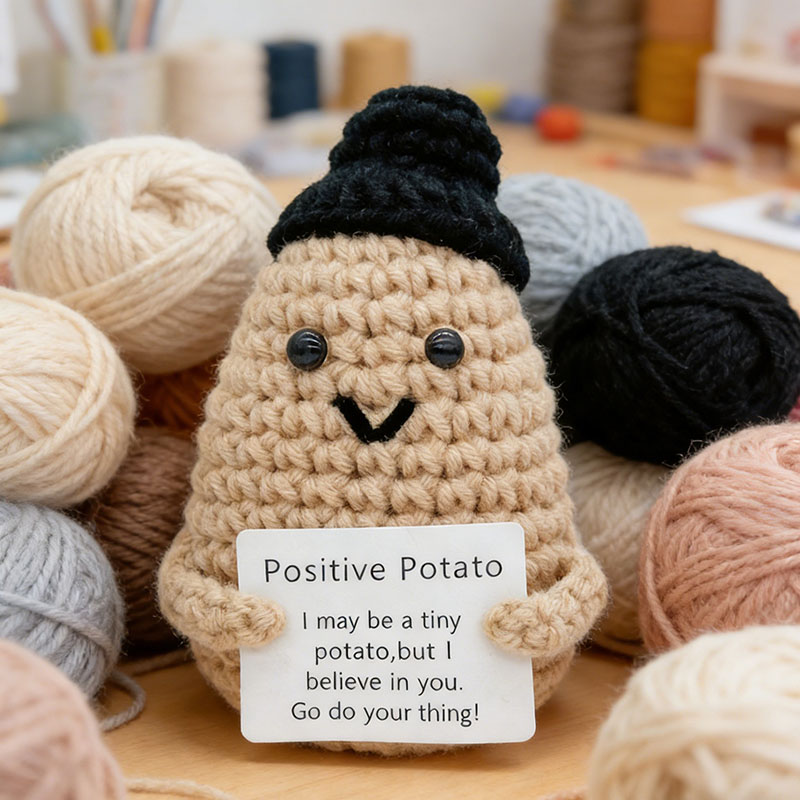 Cute Positive Potato Crochet D - Home Textiles Today review and price