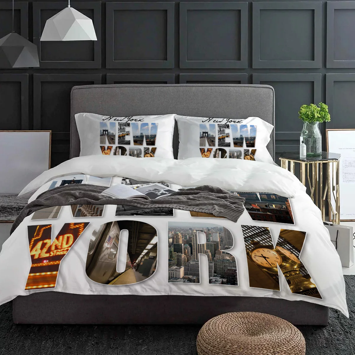 New York English Text Landscap - Home Textiles New York review and price